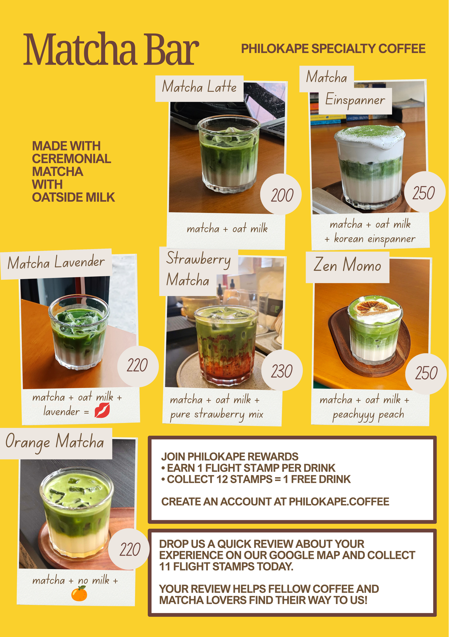 PHILOKAPE MENU