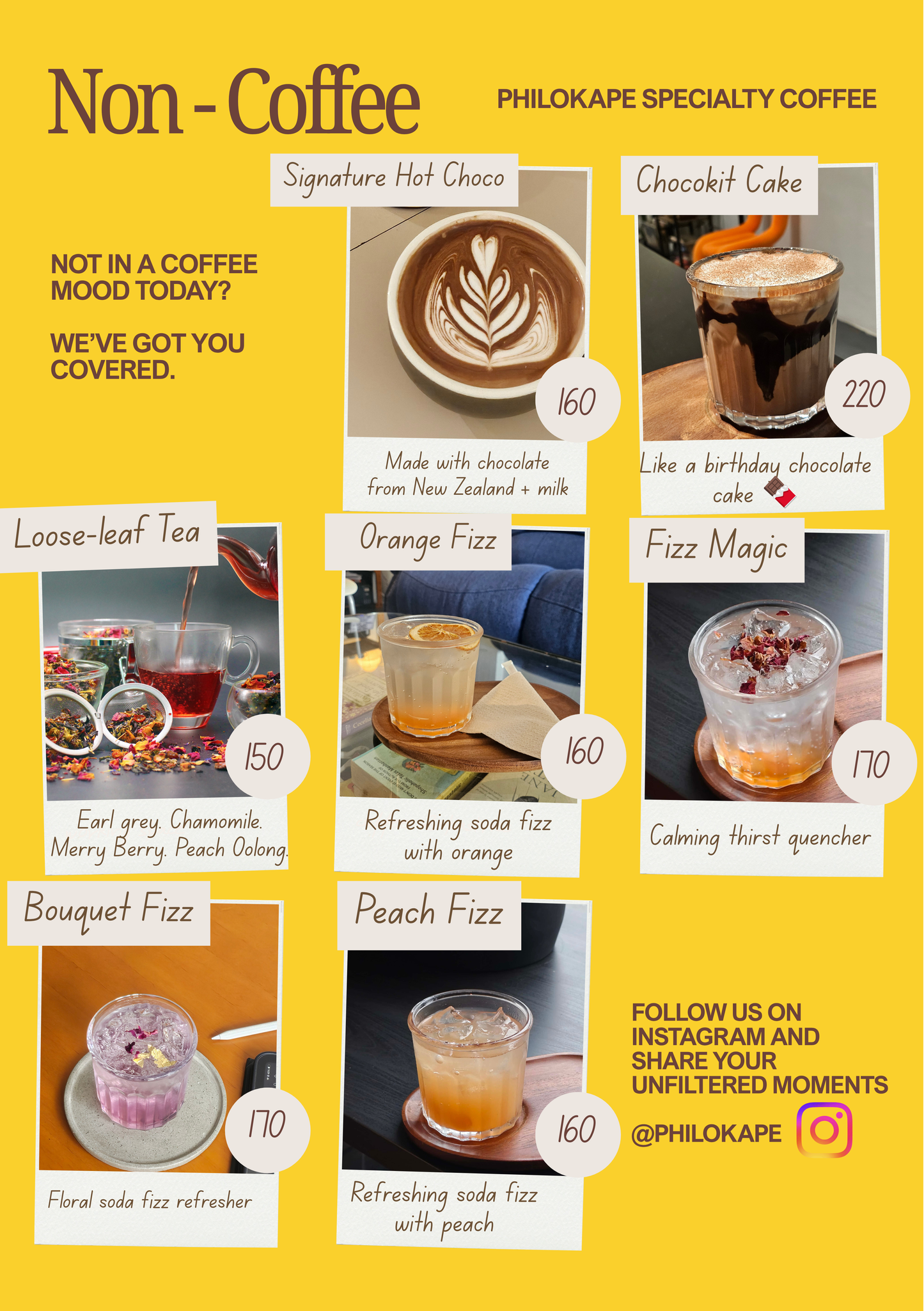 PHILOKAPE MENU