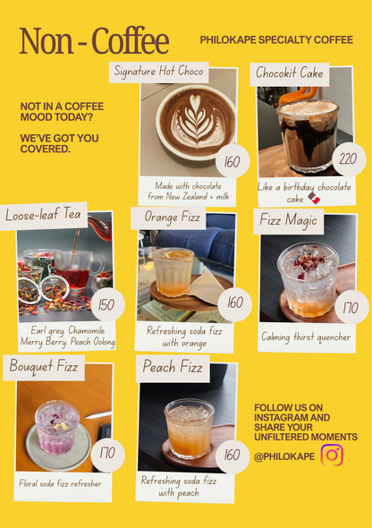 PHILOKAPE MENU