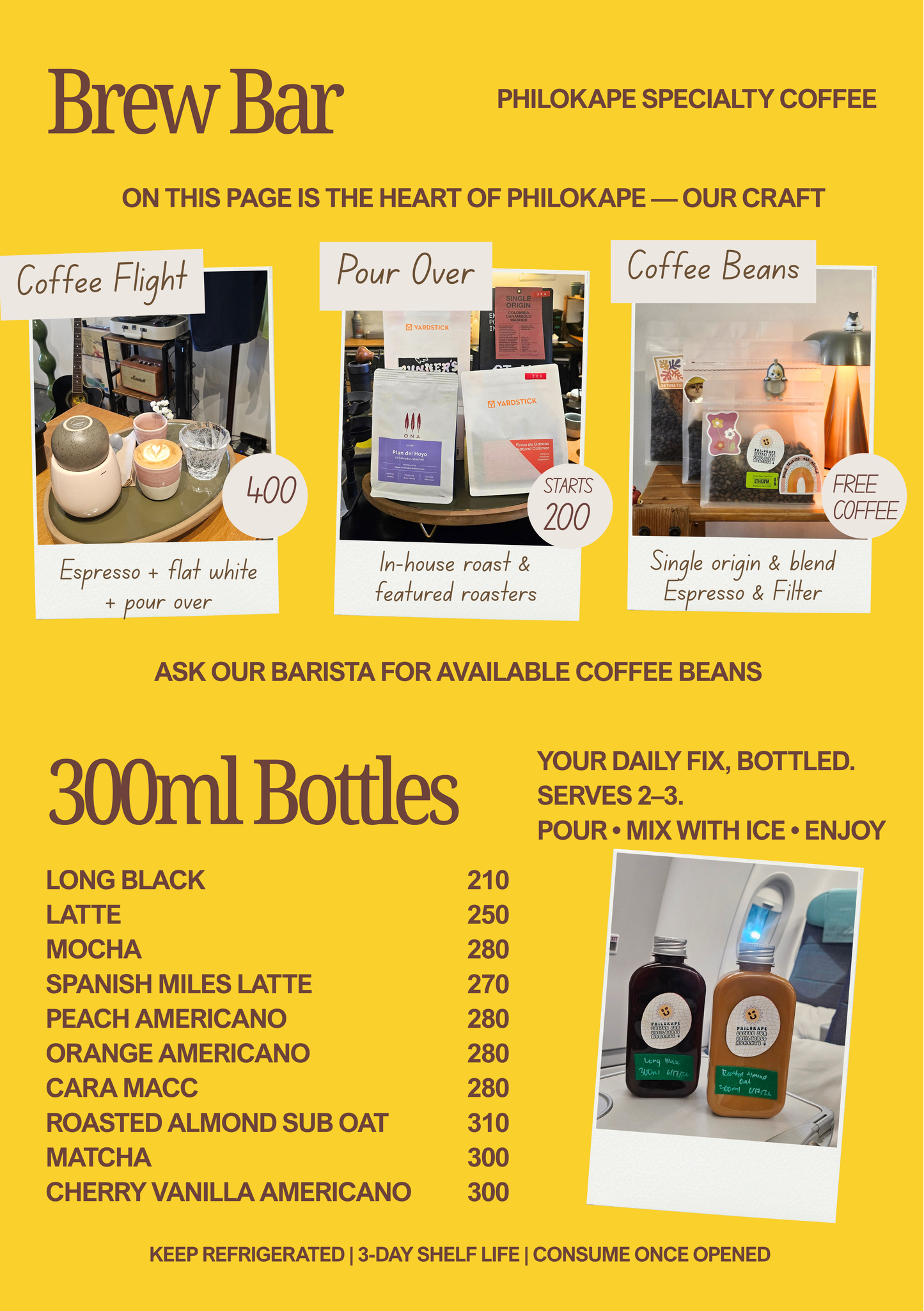 PHILOKAPE MENU