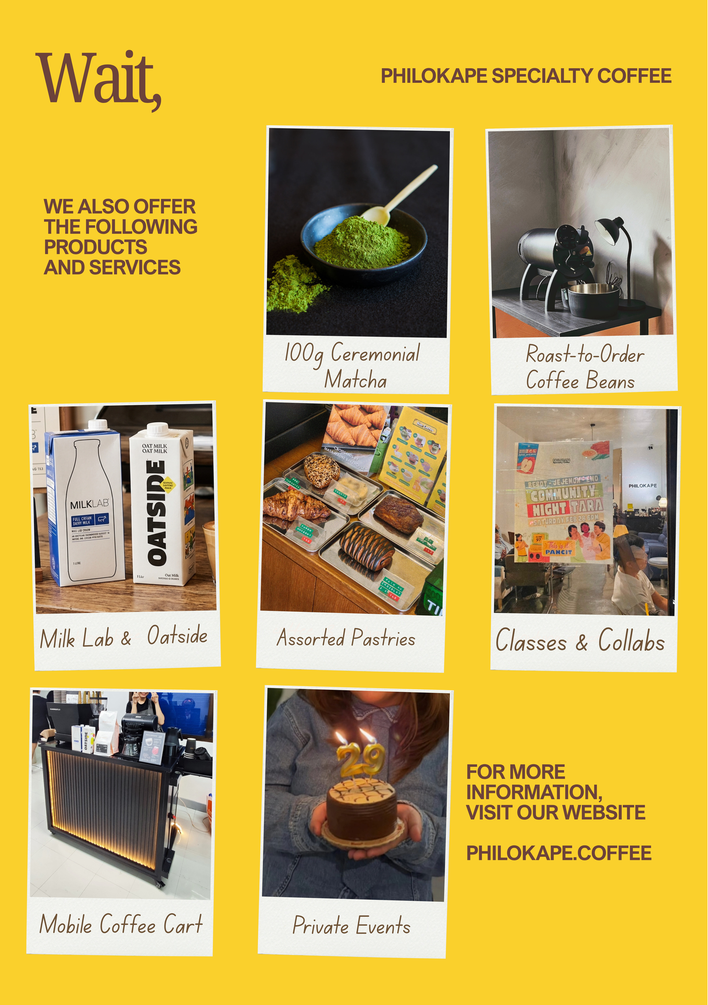 PHILOKAPE MENU