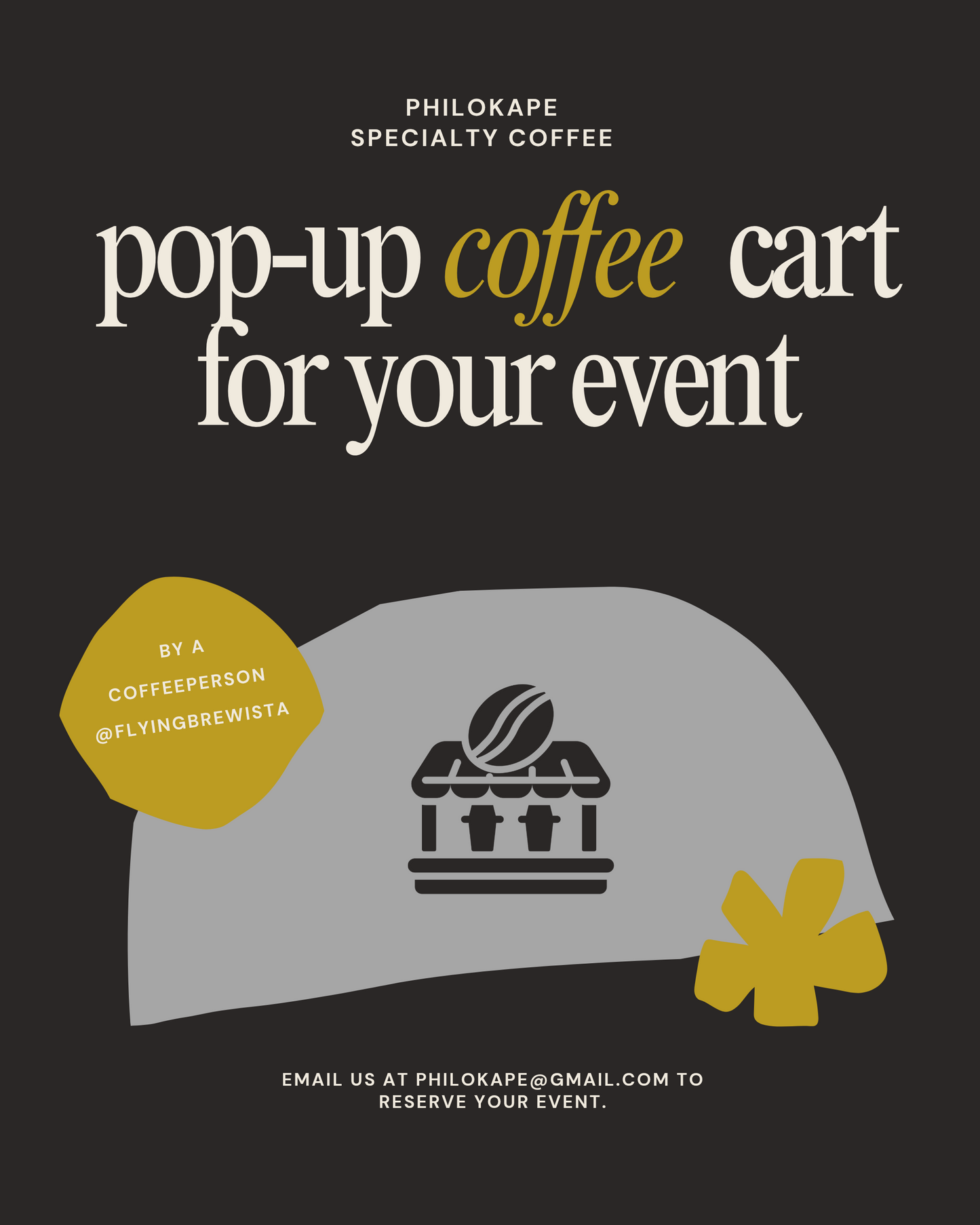 FOR 100 PAX | EVENT POP-UP COFFEE